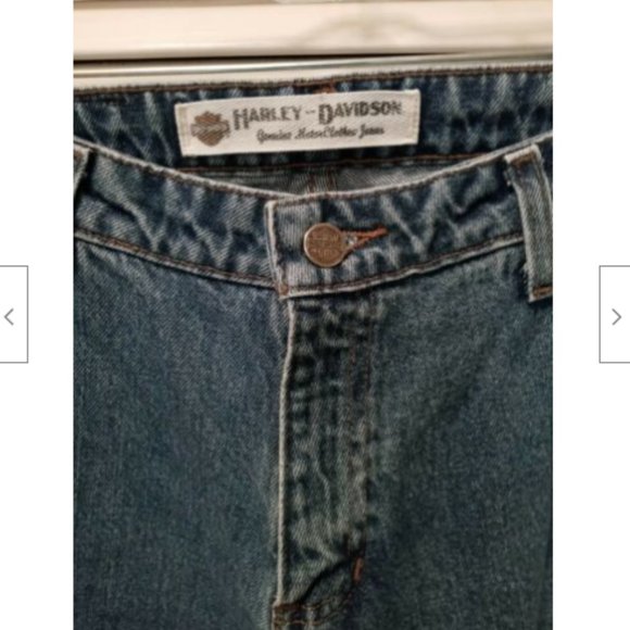 Harley Davidson Blue Jeans Women's Size 8 Regular Boot Cut Biker Denim HD - Picture 10 of 12